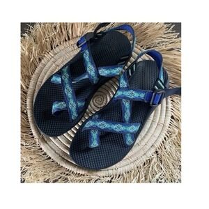 CHACO Women's Z/Cloud‎ 2 Hiking Sandals Blue Green Size 7